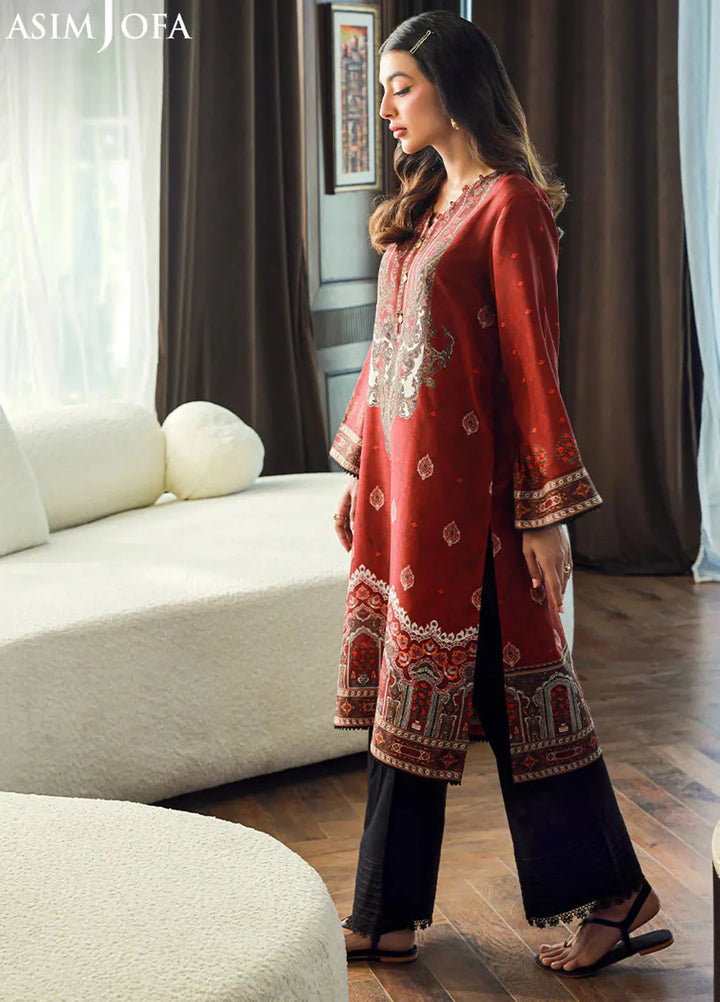 Asim Jofa Pret Printed Raw Silk Kurti AJSS-17