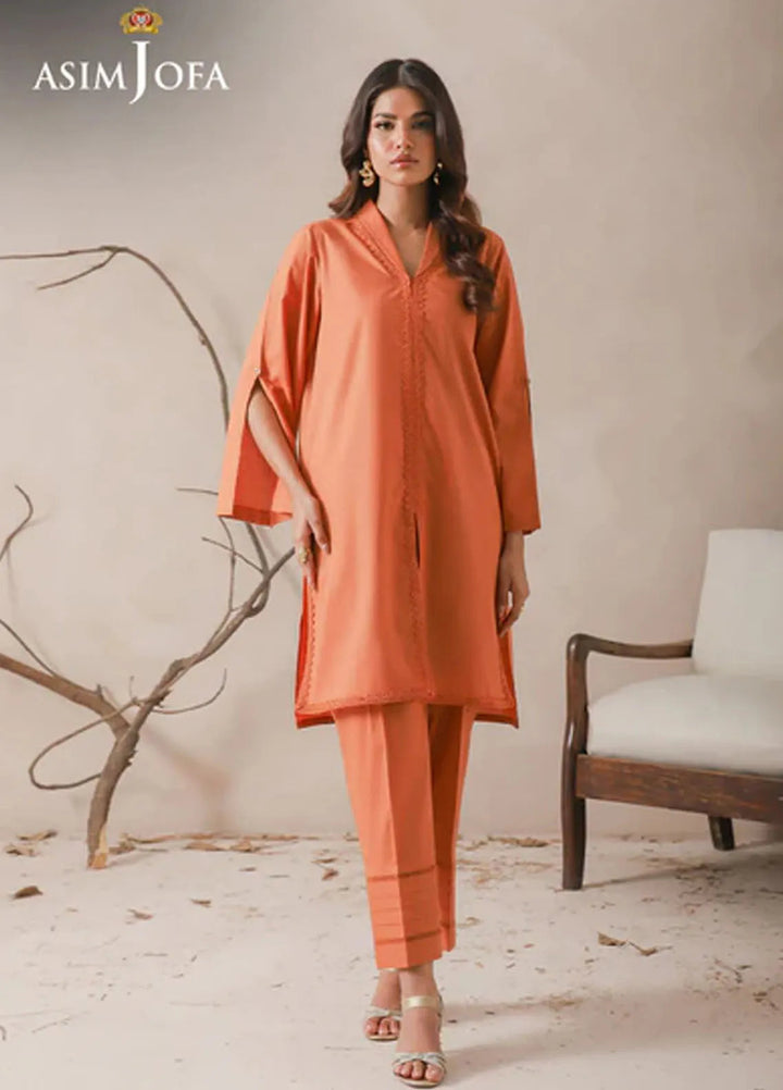 Asim Jofa Pret Solid Cambric 2 Piece Suit AJPB-75