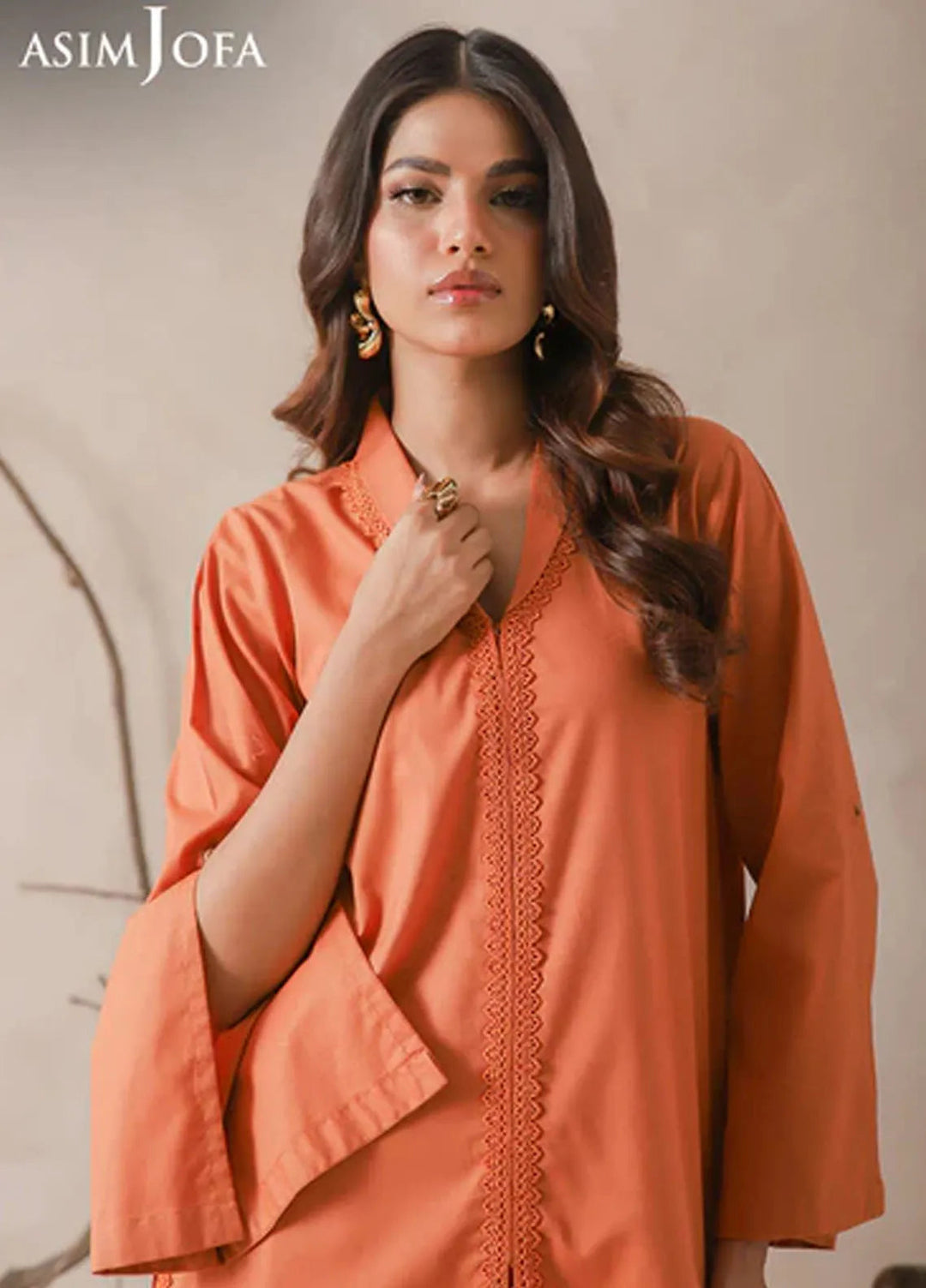 Asim Jofa Pret Solid Cambric 2 Piece Suit AJPB-75