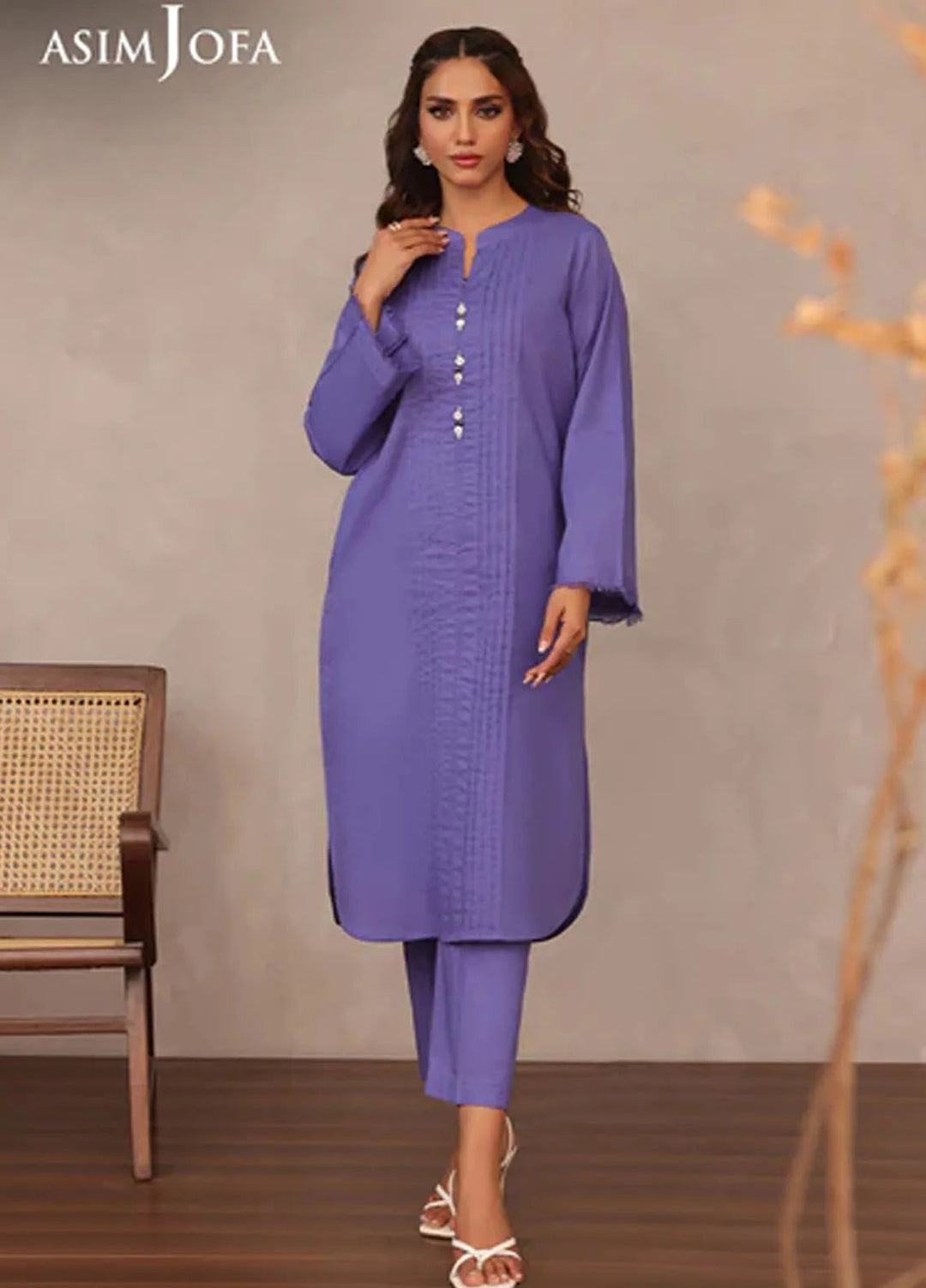 Asim Jofa Pret Solid Cambric 2 Piece Suit AJPB-77