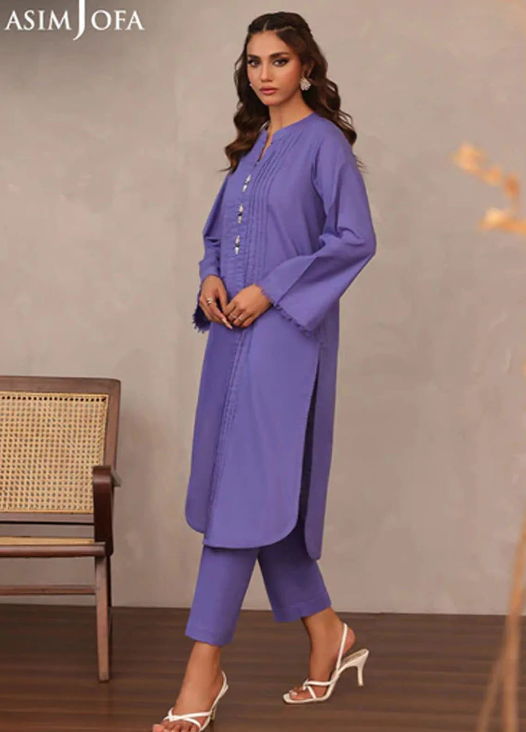 Asim Jofa Pret Solid Cambric 2 Piece Suit AJPB-77