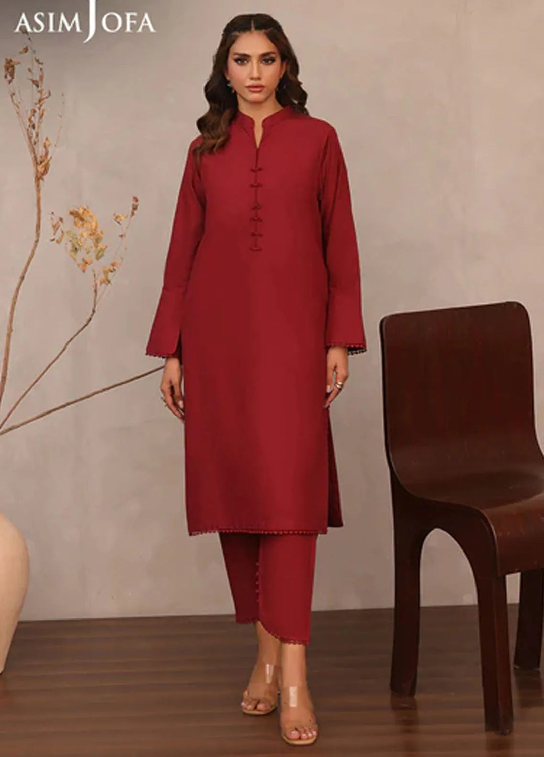 Asim Jofa Pret Solid Cambric 2 Piece Suit AJPB-78