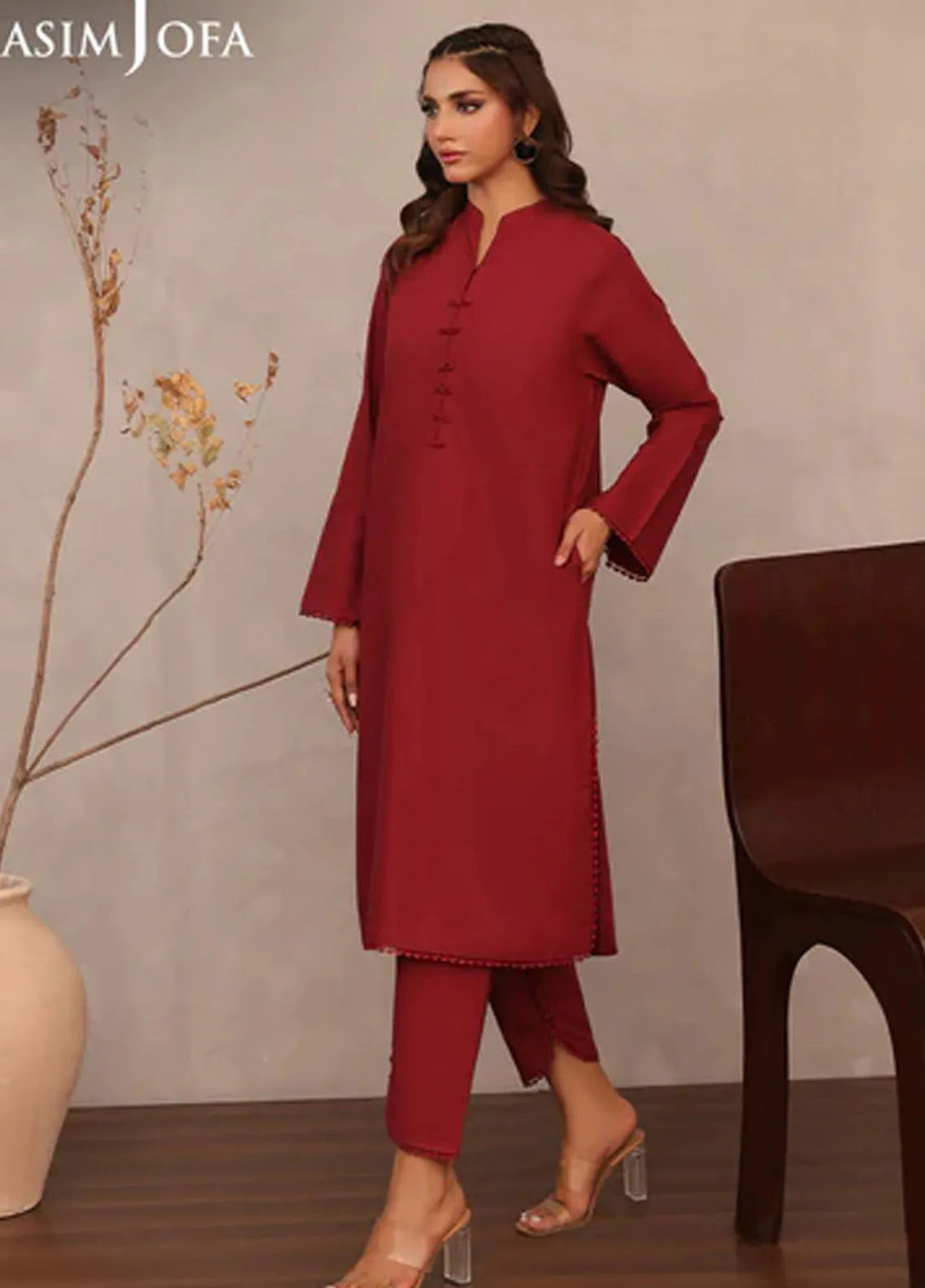 Asim Jofa Pret Solid Cambric 2 Piece Suit AJPB-78