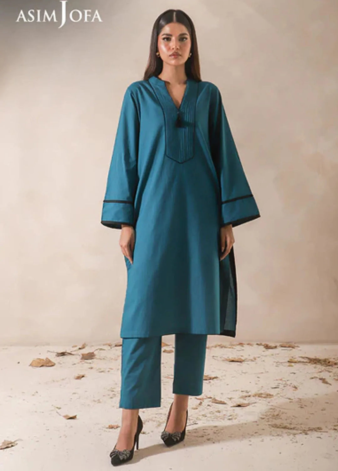 Asim Jofa Pret Solid Cambric 2 Piece Suit AJPB-80