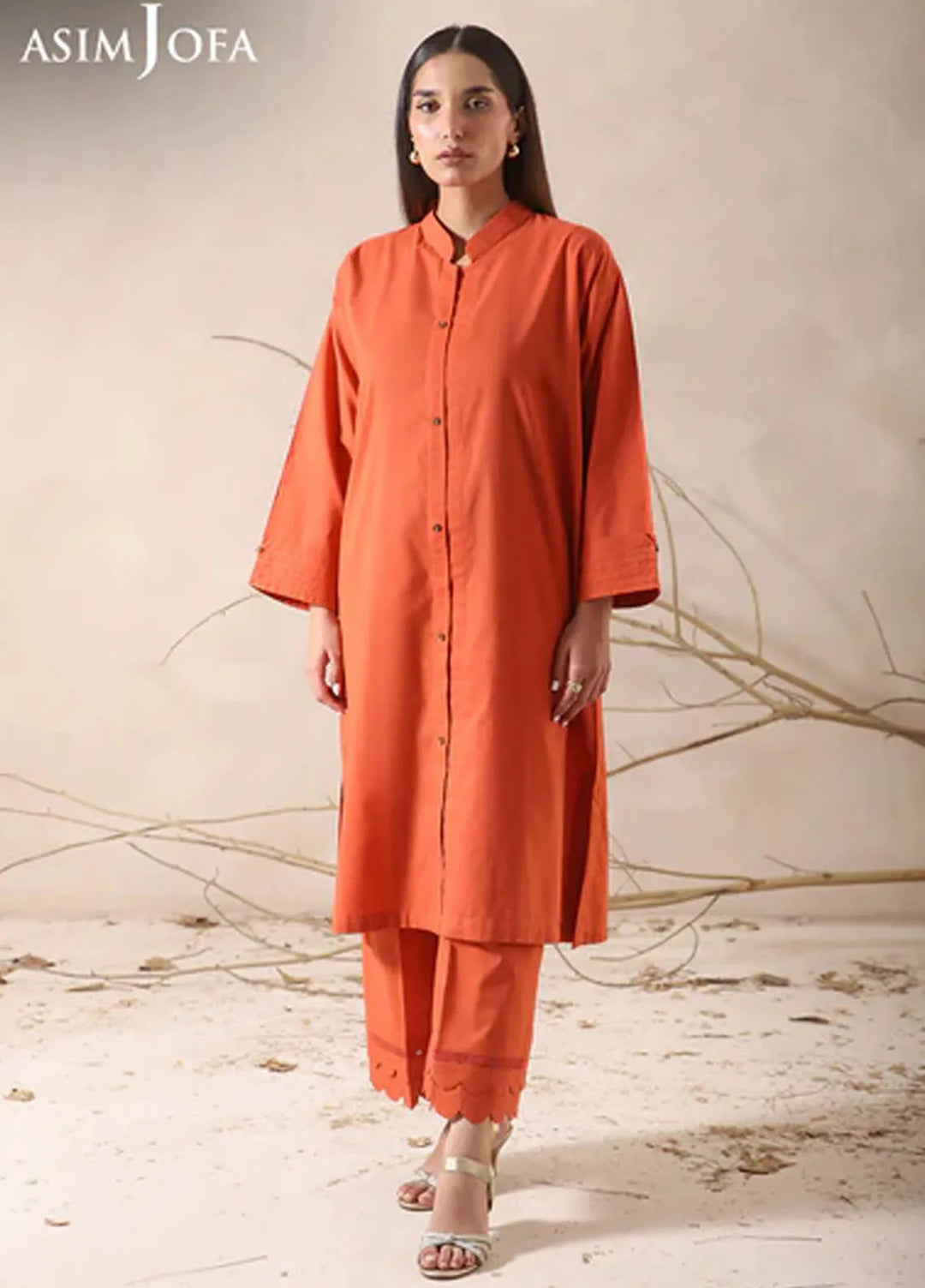 Asim Jofa Pret Solid Cambric 2 Piece Suit AJPB-81