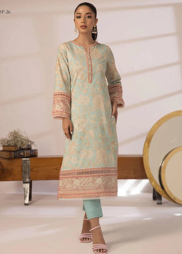 Asim Jofa Printed Cambric Kurti Unstitched AJ23BP AJBP-26 - Summer Collection