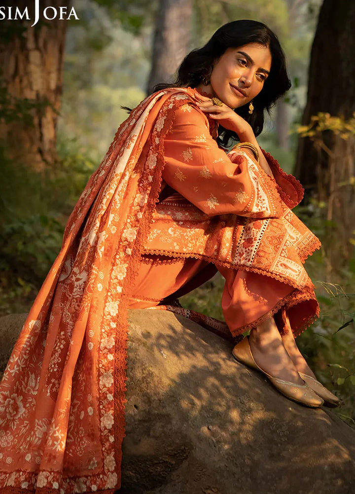 Asim Jofa Printed Khaddar Suits Unstitched 3 Piece AJ24UW AJUW-39 - Winter Collection