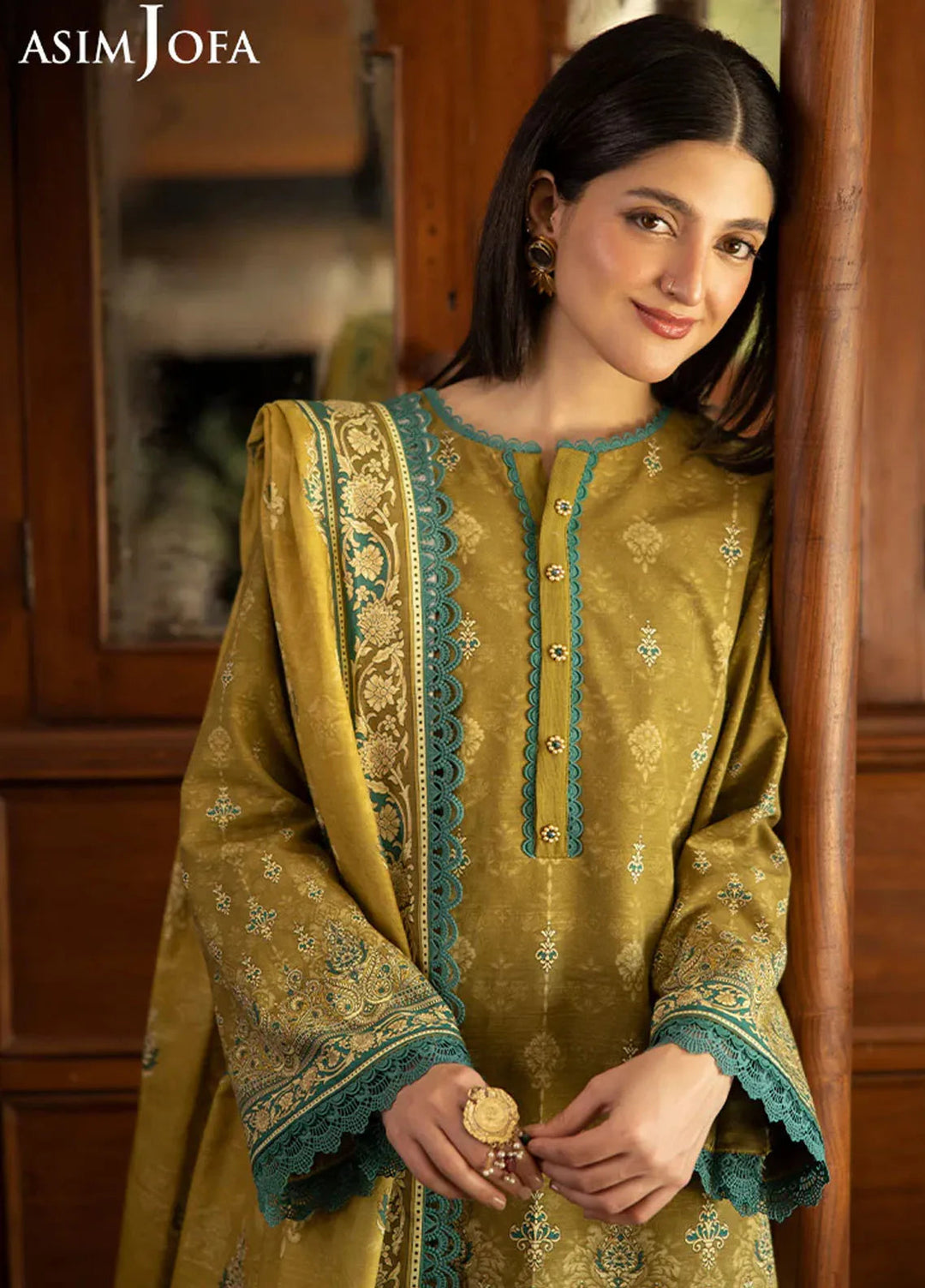 Asim Jofa Printed Khaddar Suits Unstitched 3 Piece AJ24UW AJUW-49 - Winter Collection