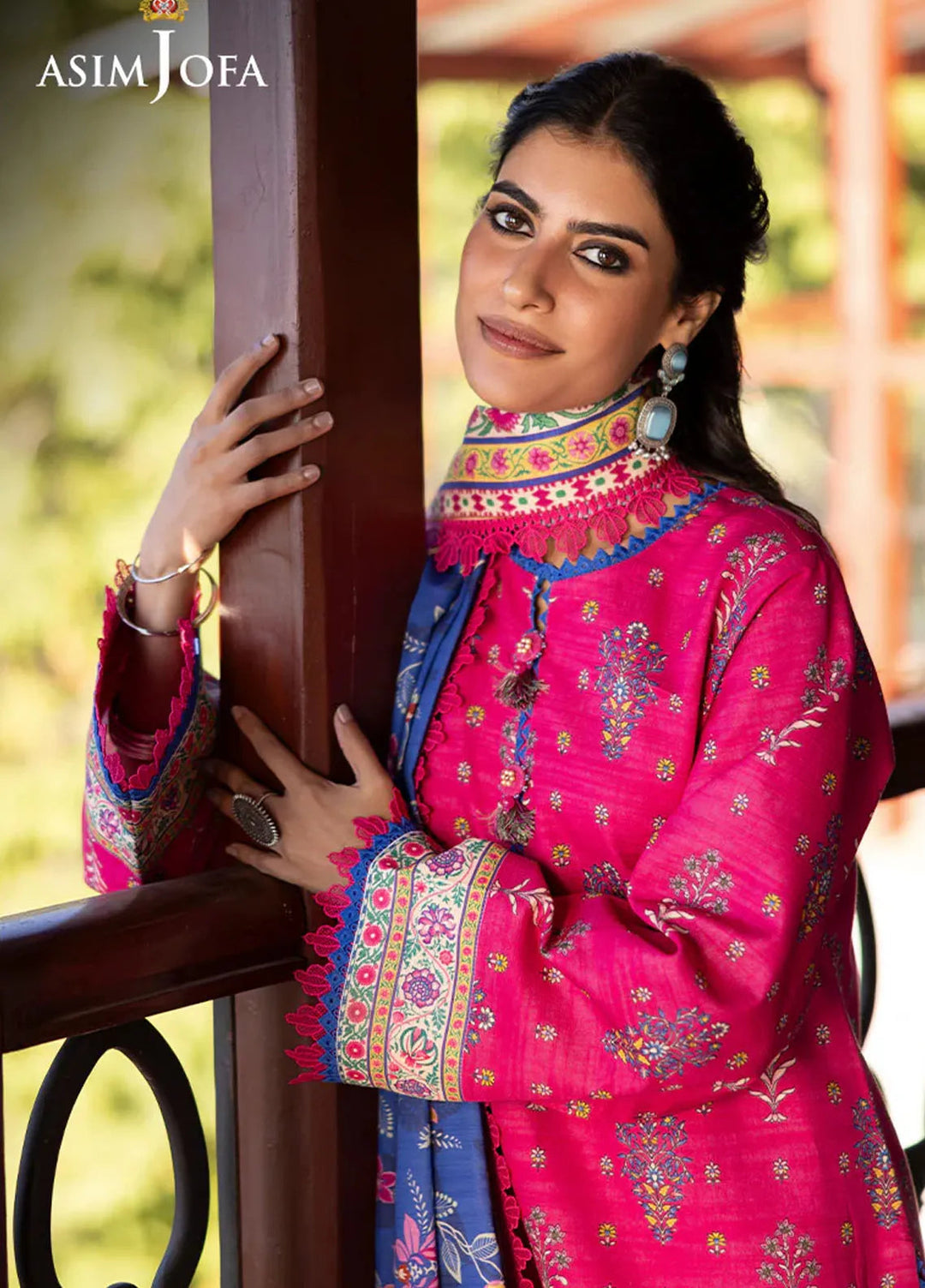 Asim Jofa Printed Khaddar Suits Unstitched 3 Piece AJ24UW AJUW-55 - Winter Collection
