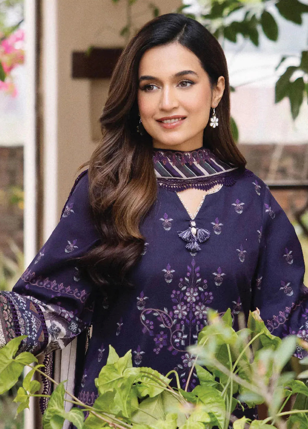 Asim Jofa Printed Lawn Suit Unstitched 3 Piece AJ24P2 AJBU-04 - Summer Collection