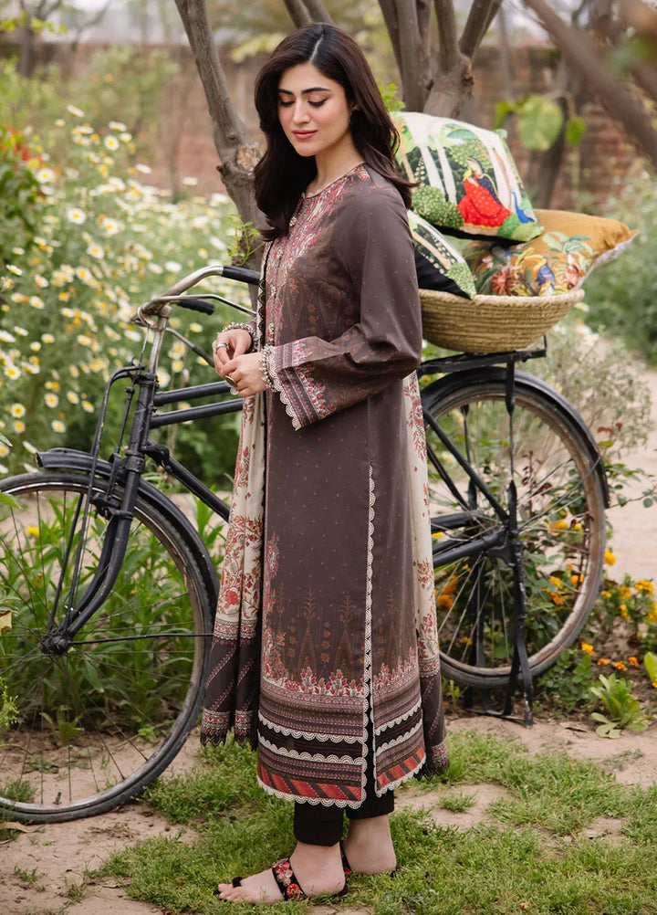 Asim Jofa Printed Lawn Suit Unstitched 3 Piece AJ24P2 AJBU-06 - Summer Collection