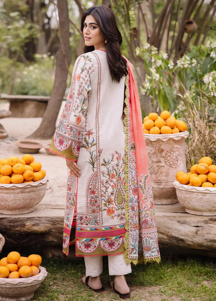 Asim Jofa Printed Lawn Suit Unstitched 3 Piece AJ24P2 AJBU-08 - Summer Collection