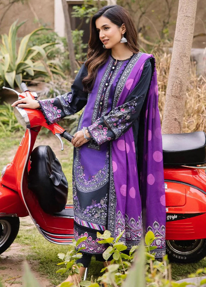 Asim Jofa Printed Lawn Suit Unstitched 3 Piece AJ24P2 AJBU-15 - Summer Collection