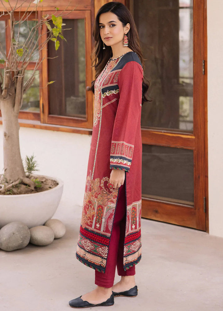 Asim Jofa Printed Lawn Suit Unstitched 3 Piece AJ24P2 AJBU-20 - Summer Collection