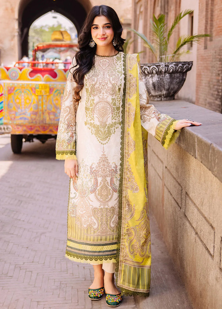 Asim Jofa Printed Lawn Suit Unstitched 3 Piece AJ24P3 AJBB-03 - Summer Collection