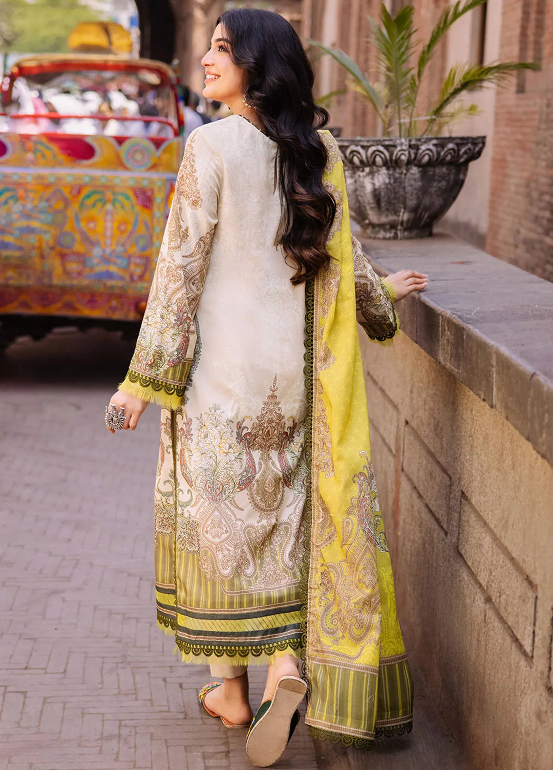 Asim Jofa Printed Lawn Suit Unstitched 3 Piece AJ24P3 AJBB-03 - Summer Collection