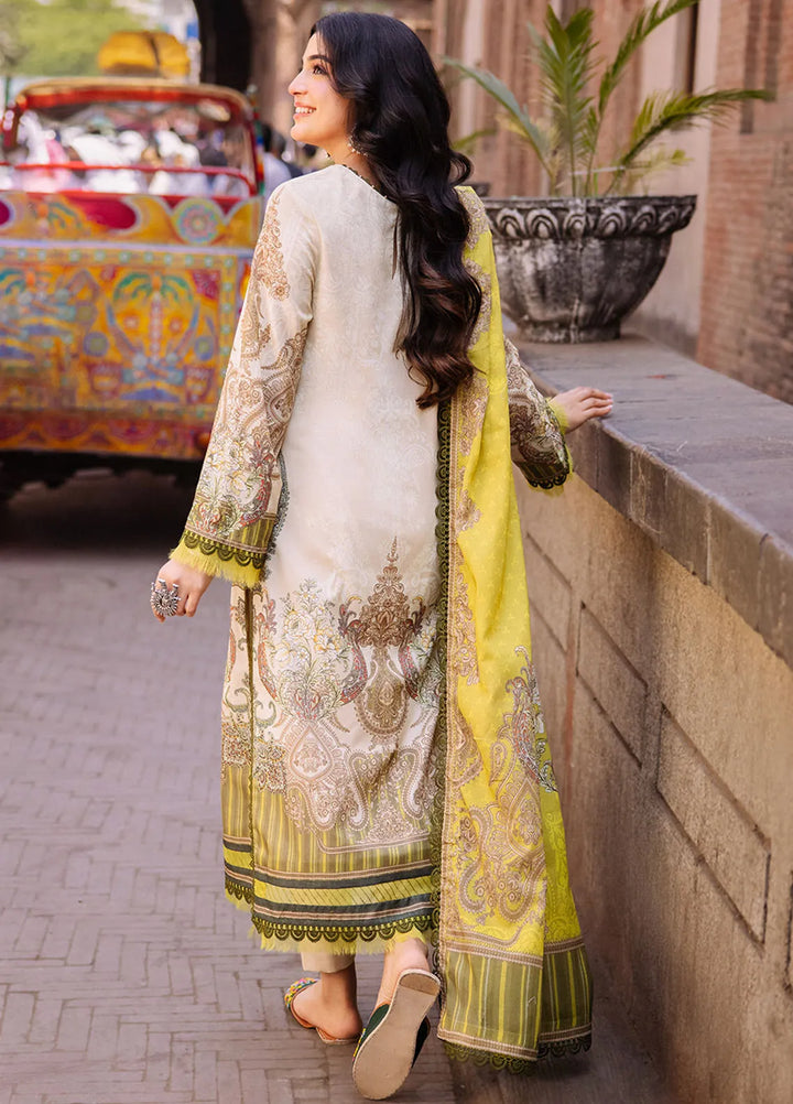 Asim Jofa Printed Lawn Suit Unstitched 3 Piece AJ24P3 AJBB-03 - Summer Collection