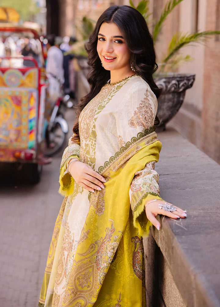 Asim Jofa Printed Lawn Suit Unstitched 3 Piece AJ24P3 AJBB-03 - Summer Collection