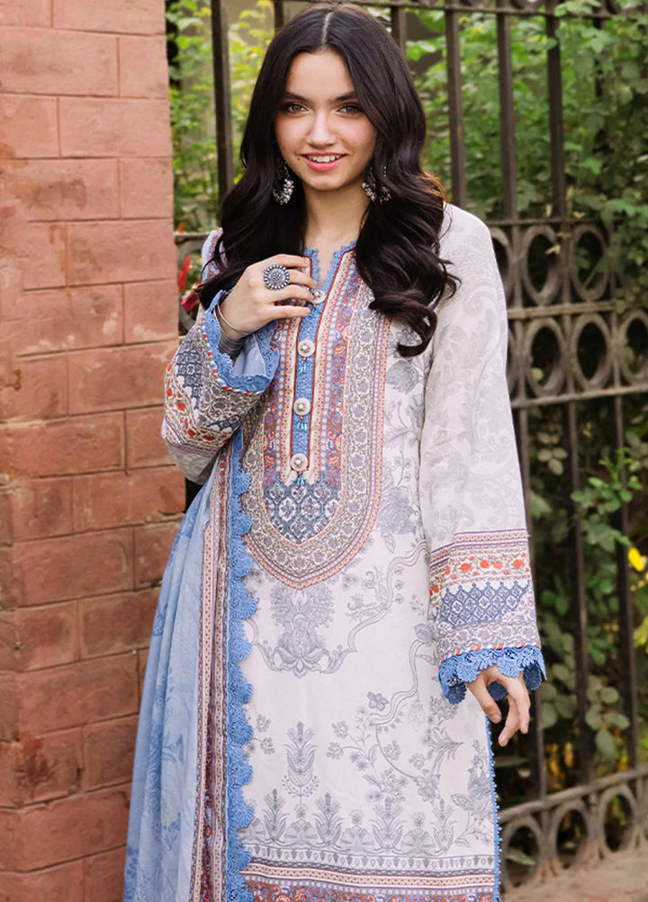 Asim Jofa Printed Lawn Suit Unstitched 3 Piece AJ24P3 AJBB-05 - Summer Collection