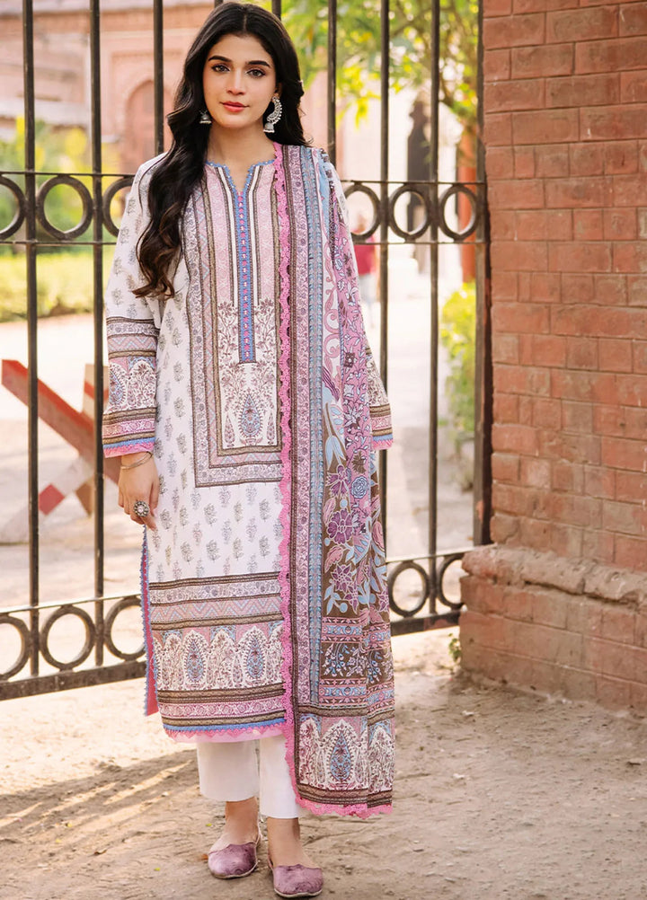 Asim Jofa Printed Lawn Suit Unstitched 3 Piece AJ24P3 AJBB-06 - Summer Collection