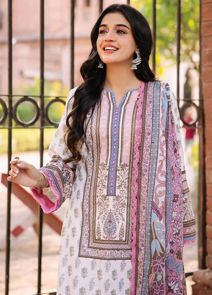 Asim Jofa Printed Lawn Suit Unstitched 3 Piece AJ24P3 AJBB-06 - Summer Collection