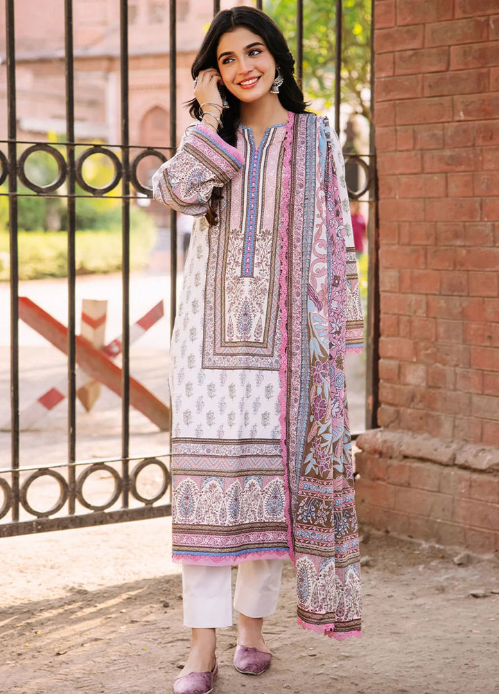 Asim Jofa Printed Lawn Suit Unstitched 3 Piece AJ24P3 AJBB-06 - Summer Collection