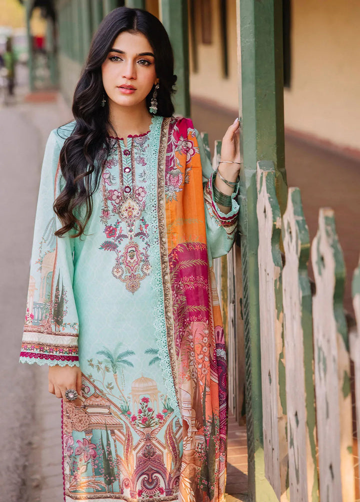 Asim Jofa Printed Lawn Suit Unstitched 3 Piece AJ24P3 AJBB-07 - Summer Collection