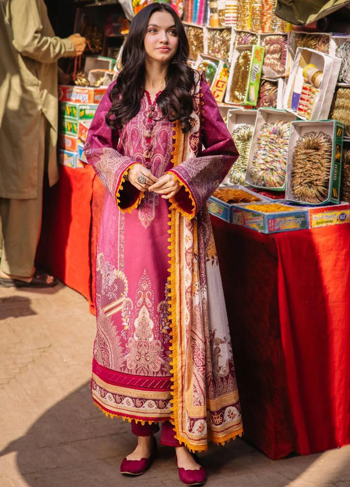 Asim Jofa Printed Lawn Suit Unstitched 3 Piece AJ24P3 AJBB-10 - Summer Collection