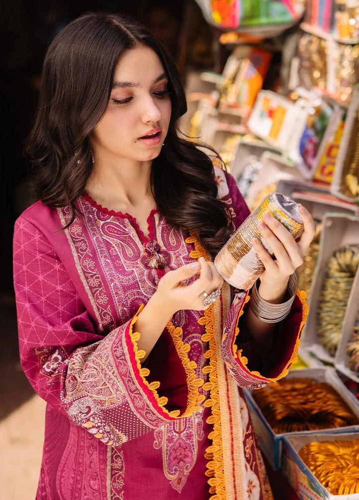 Asim Jofa Printed Lawn Suit Unstitched 3 Piece AJ24P3 AJBB-10 - Summer Collection