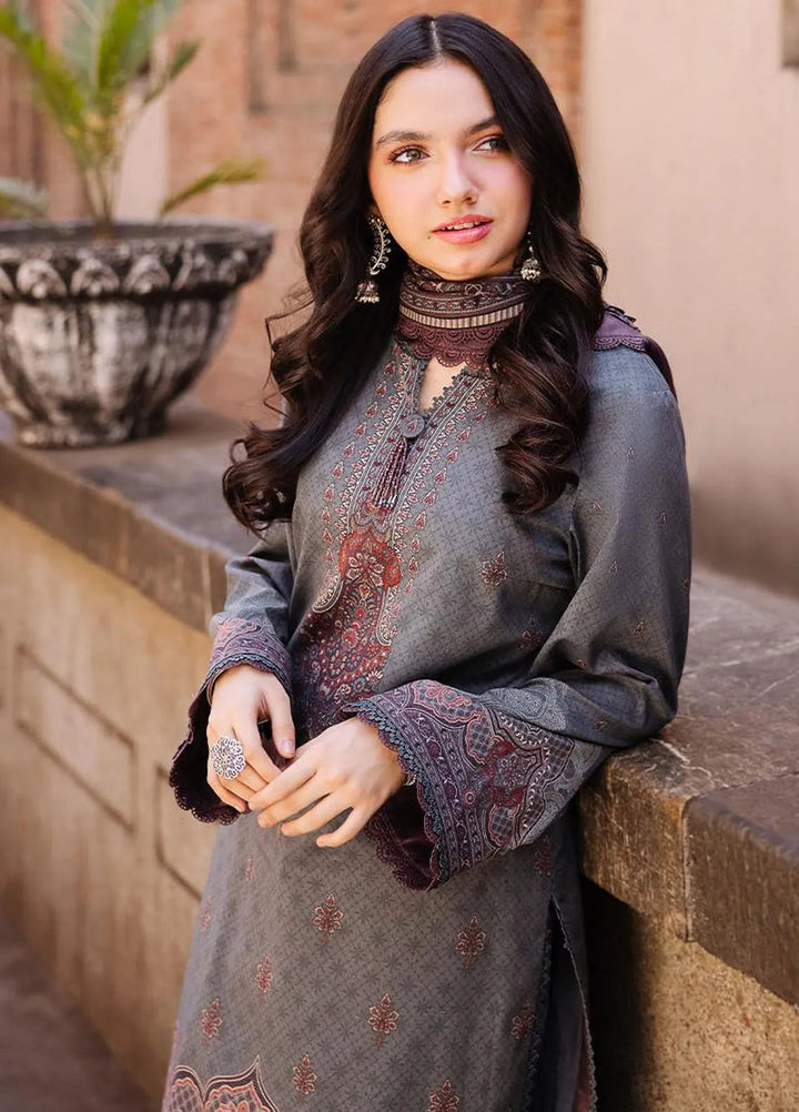 Asim Jofa Printed Lawn Suit Unstitched 3 Piece AJ24P3 AJBB-11 - Summer Collection