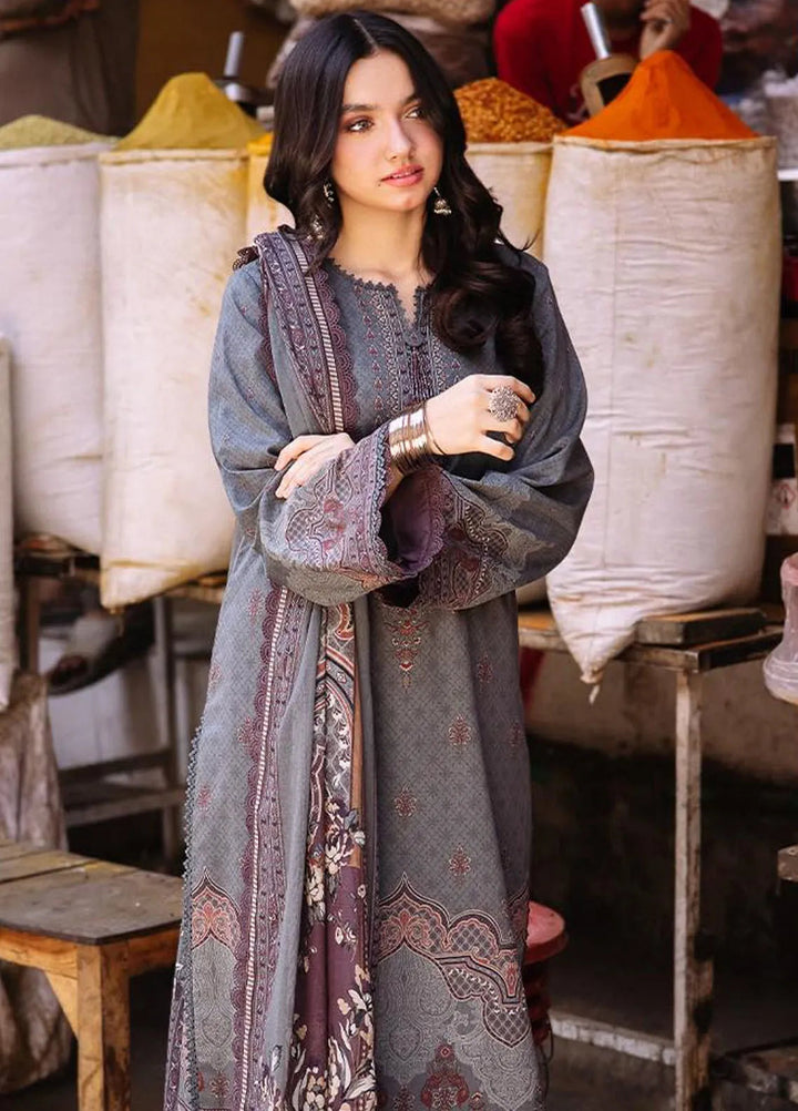 Asim Jofa Printed Lawn Suit Unstitched 3 Piece AJ24P3 AJBB-11 - Summer Collection