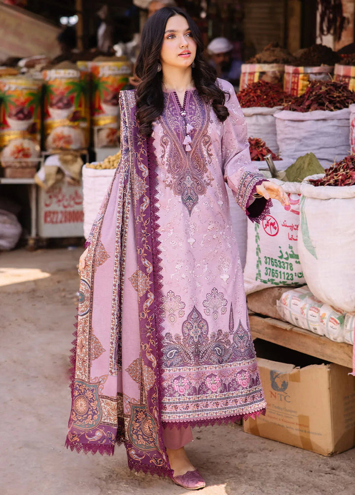 Asim Jofa Printed Lawn Suit Unstitched 3 Piece AJ24P3 AJBB-12 - Summer Collection