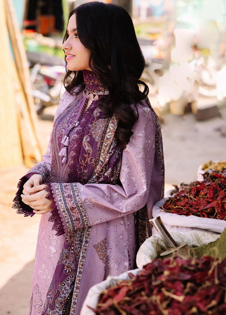 Asim Jofa Printed Lawn Suit Unstitched 3 Piece AJ24P3 AJBB-12 - Summer Collection