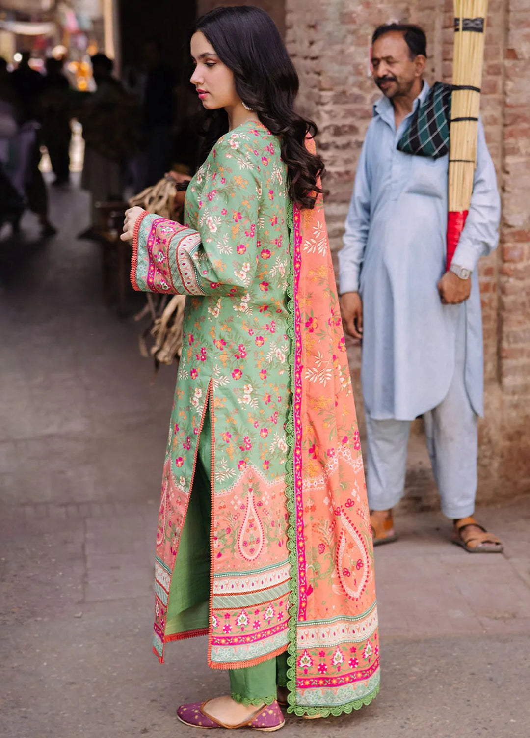Asim Jofa Printed Lawn Suit Unstitched 3 Piece AJ24P3 AJBB-13 - Summer Collection