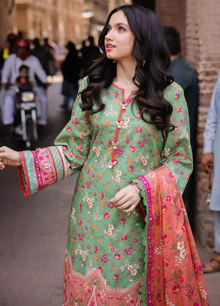 Asim Jofa Printed Lawn Suit Unstitched 3 Piece AJ24P3 AJBB-13 - Summer Collection