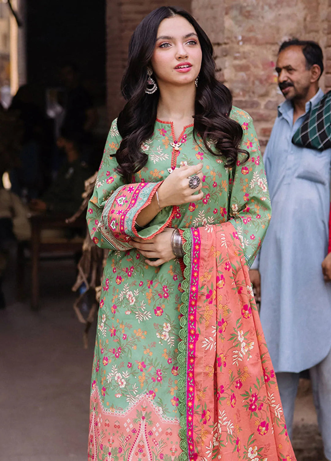 Asim Jofa Printed Lawn Suit Unstitched 3 Piece AJ24P3 AJBB-13 - Summer Collection