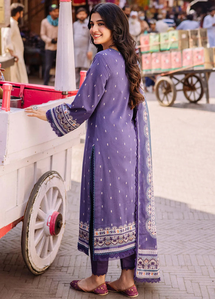 Asim Jofa Printed Lawn Suit Unstitched 3 Piece AJ24P3 AJBB-14 - Summer Collection