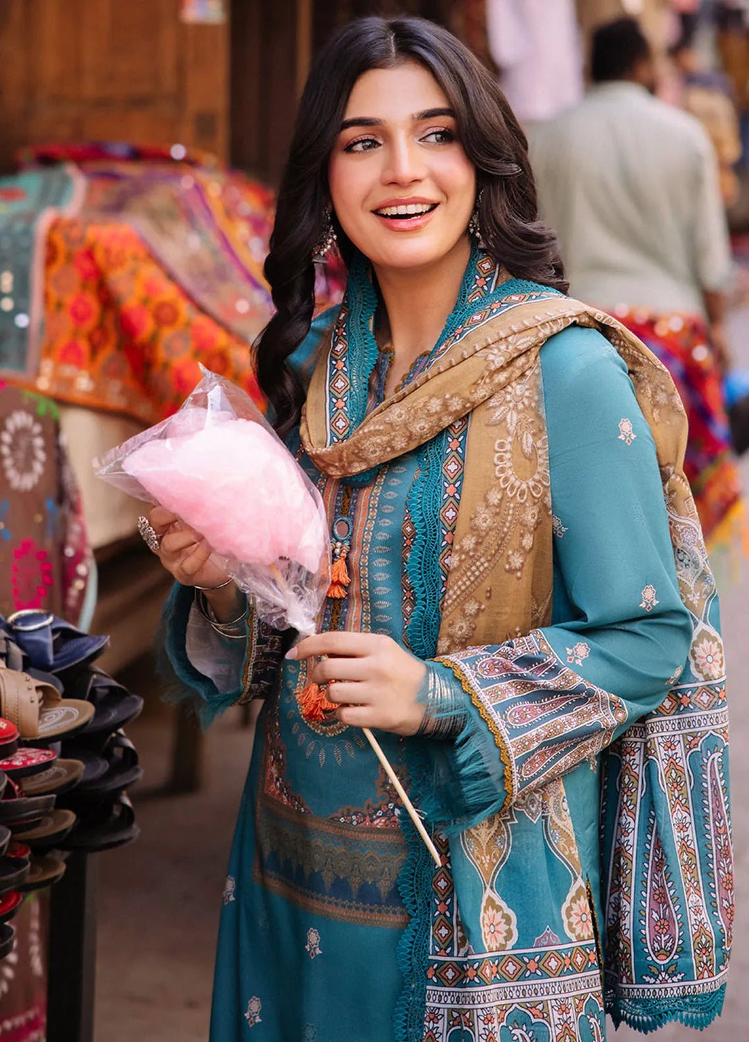 Asim Jofa Printed Lawn Suit Unstitched 3 Piece AJ24P3 AJBB-15 - Summer Collection