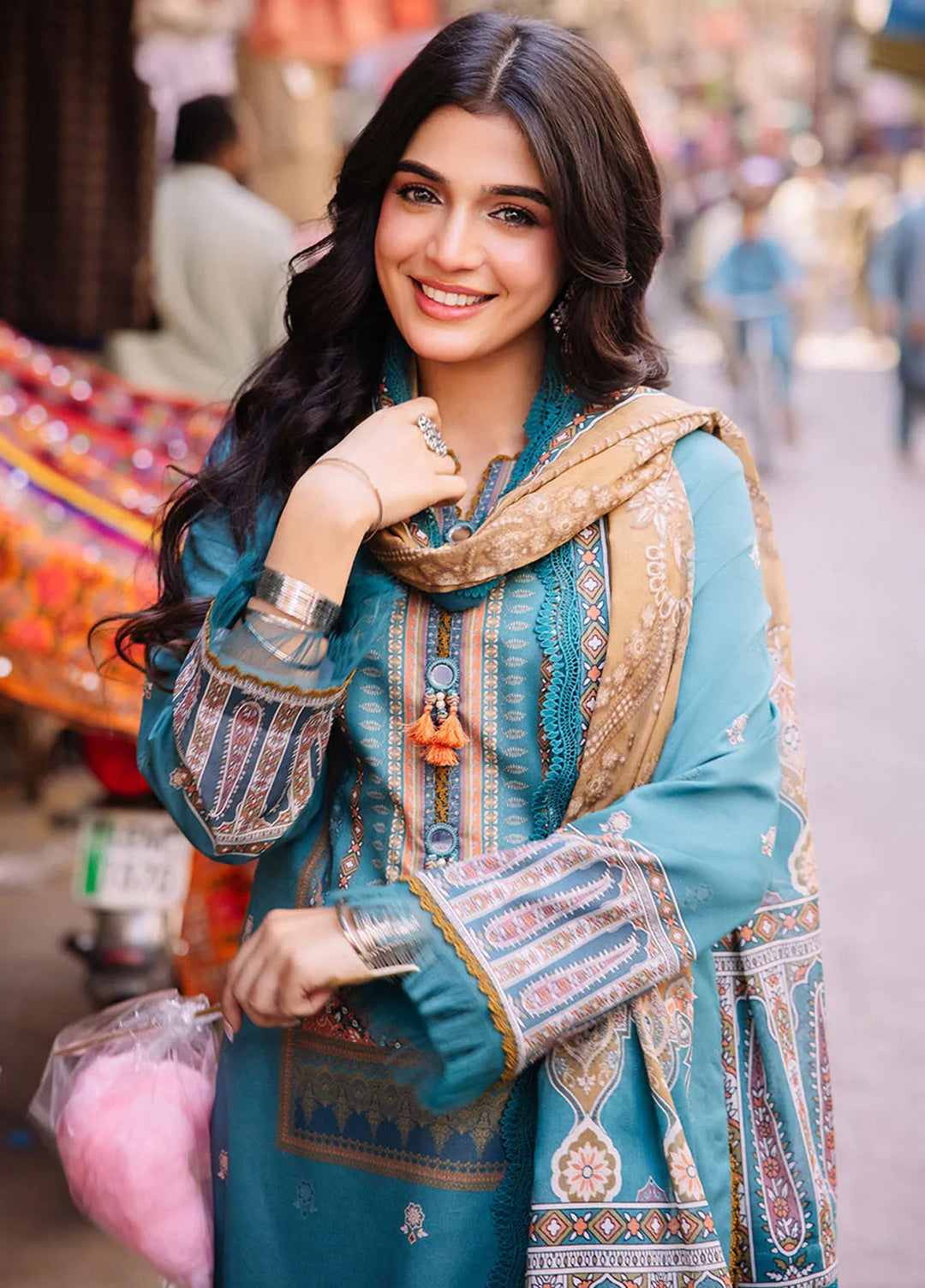 Asim Jofa Printed Lawn Suit Unstitched 3 Piece AJ24P3 AJBB-15 - Summer Collection