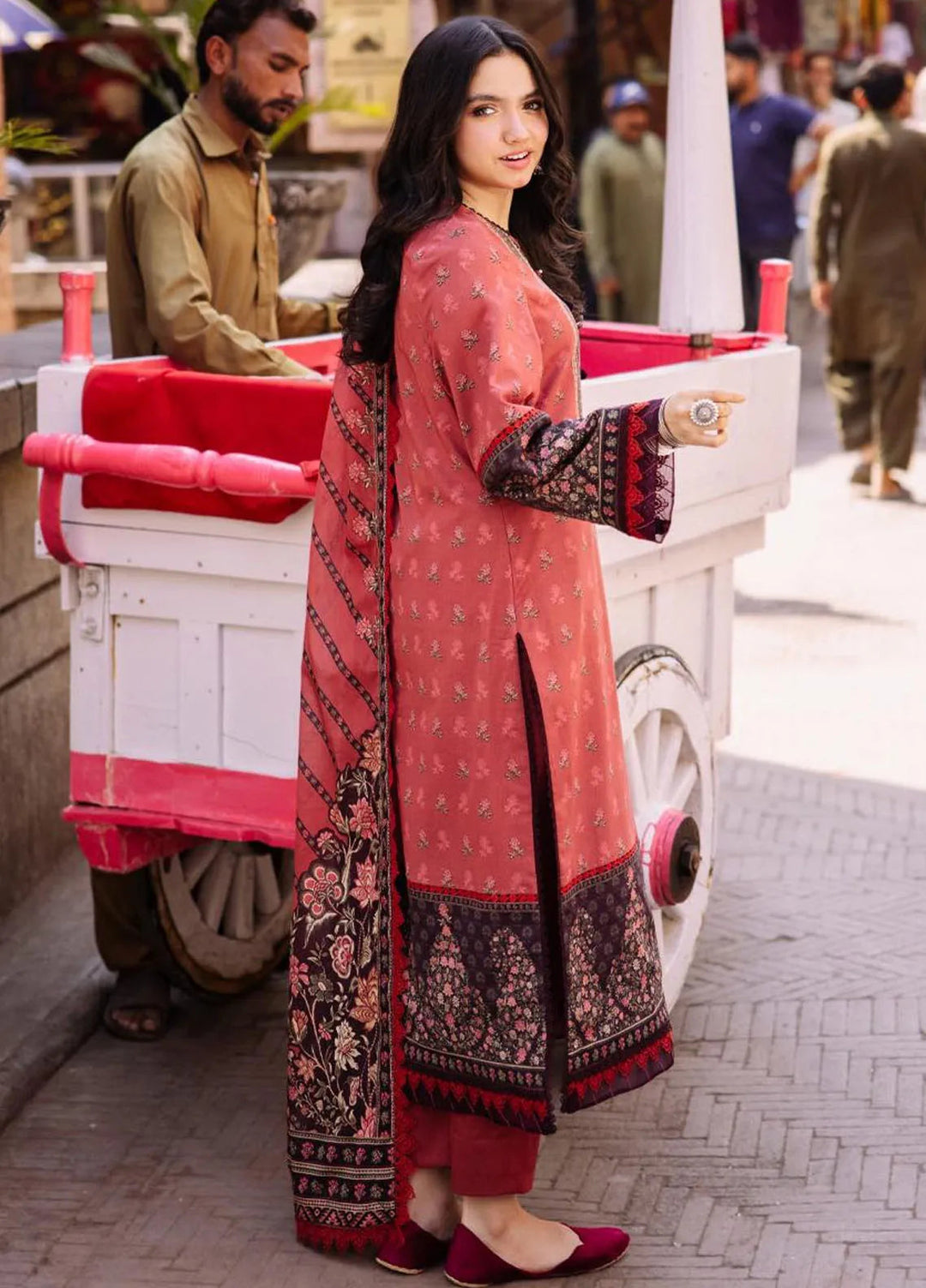 Asim Jofa Printed Lawn Suit Unstitched 3 Piece AJ24P3 AJBB-16 - Summer Collection