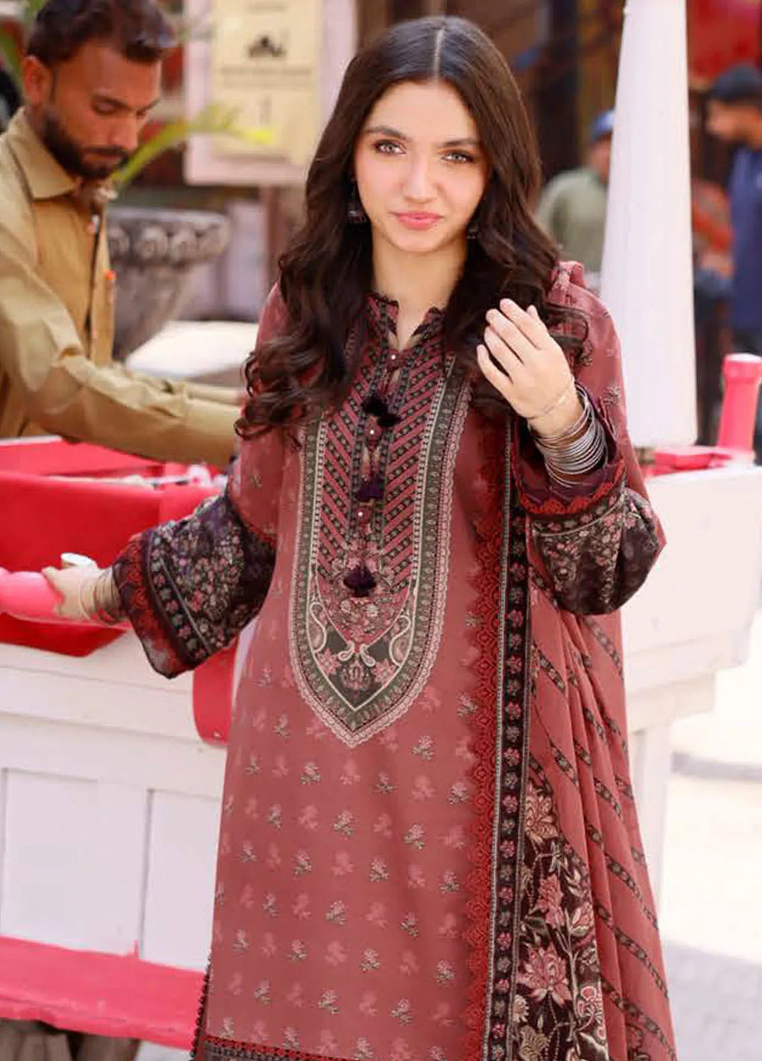 Asim Jofa Printed Lawn Suit Unstitched 3 Piece AJ24P3 AJBB-16 - Summer Collection