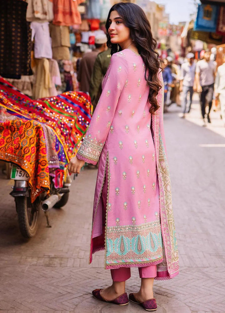 Asim Jofa Printed Lawn Suit Unstitched 3 Piece AJ24P3 AJBB-17 - Summer Collection