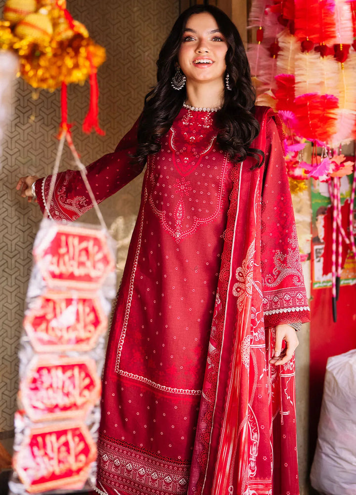 Asim Jofa Printed Lawn Suit Unstitched 3 Piece AJ24P3 AJBB-18 - Summer Collection