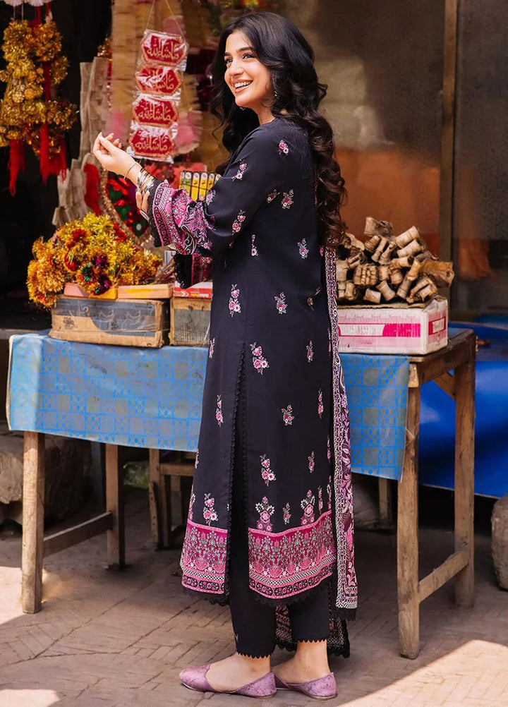 Asim Jofa Printed Lawn Suit Unstitched 3 Piece AJ24P3 AJBB-19 - Summer Collection