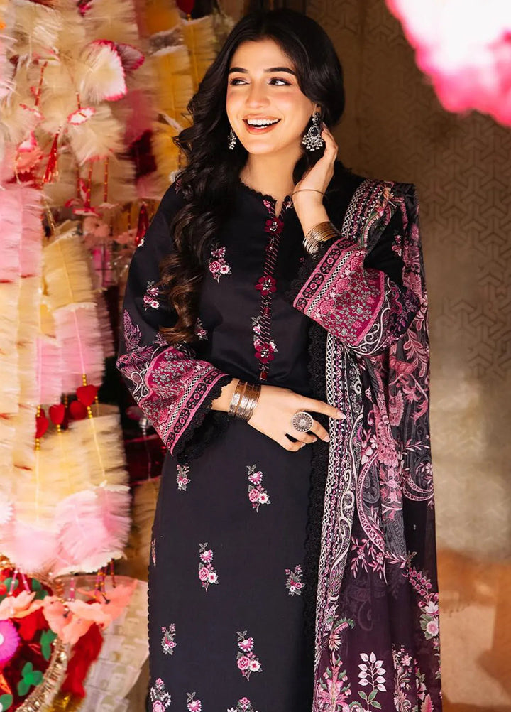 Asim Jofa Printed Lawn Suit Unstitched 3 Piece AJ24P3 AJBB-19 - Summer Collection
