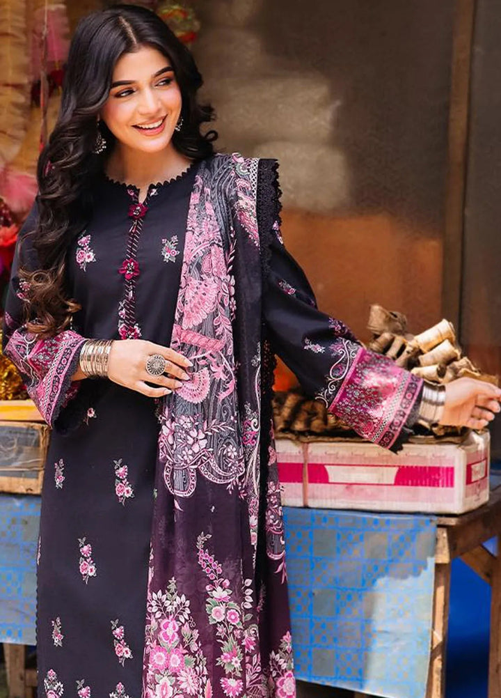 Asim Jofa Printed Lawn Suit Unstitched 3 Piece AJ24P3 AJBB-19 - Summer Collection