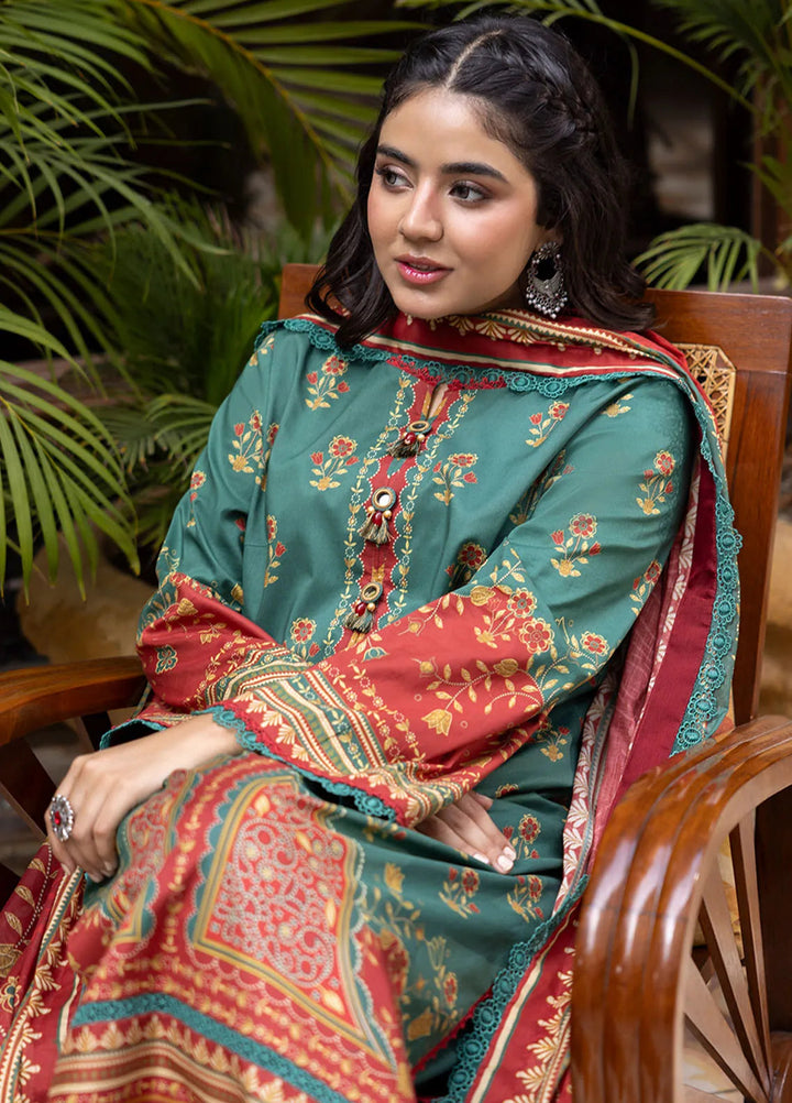Asim Jofa Printed Lawn Suits Unstitched 3 Piece AJ24BP AJGB-01 - Summer Collection