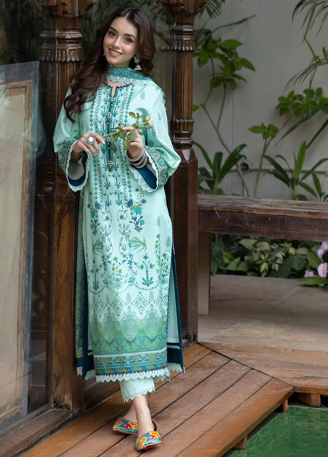 Asim Jofa Printed Lawn Suits Unstitched 3 Piece AJ24BP AJGB-03 - Summer Collection