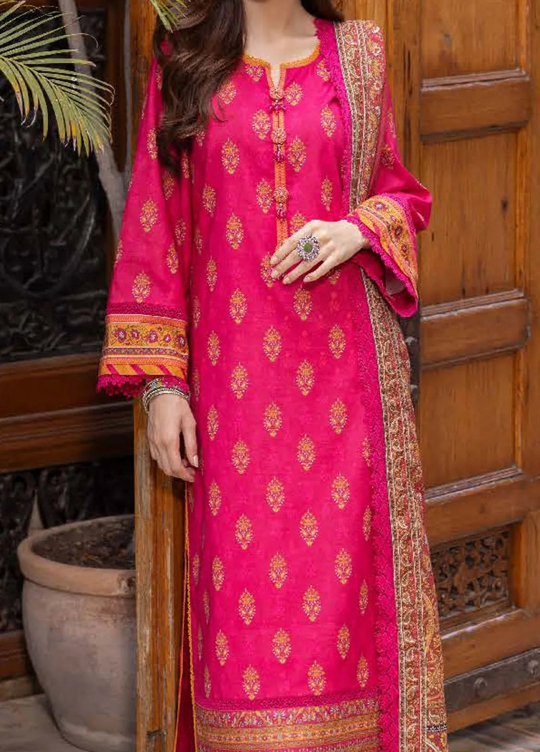Asim Jofa Printed Lawn Suits Unstitched 3 Piece AJ24BP AJGB-04 - Summer Collection