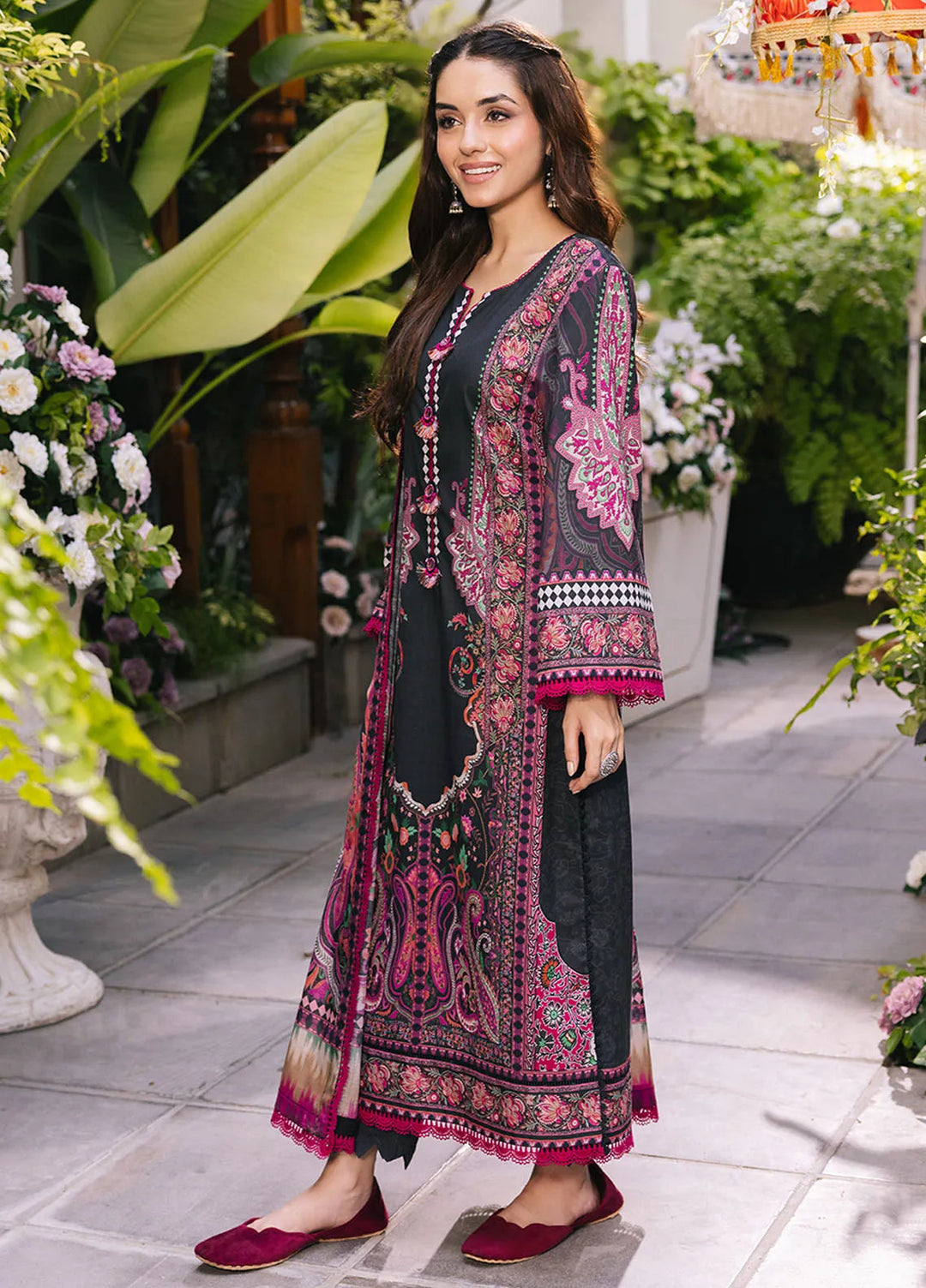 Asim Jofa Printed Lawn Suits Unstitched 3 Piece AJ24BP AJGB-05 - Summer Collection